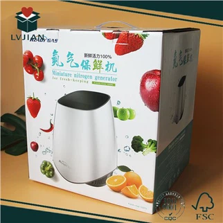 Zakázková tištěná krabice pro stroj na konzervaci dusíkem